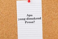 pengertian prosa